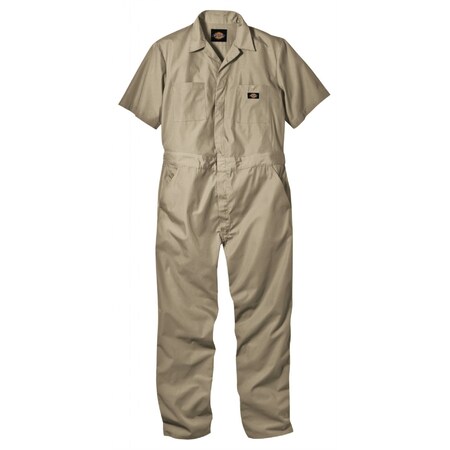 Workwear Outfitters Short Sleeve Coverall Khaki, 3XL 3339KH-RG-3XL